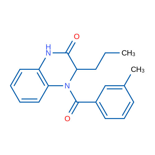 4-(3-Methylbenzoyl)-3-propyl-1,2,3,4-tetrahydroquinoxalin-2-one 1g