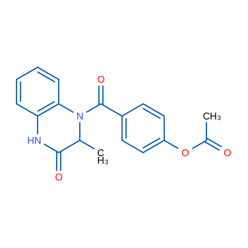 4-(2-Methyl-3-oxo-1,2,3,4-tetrahydroquinoxaline-1-carbonyl)phenyl acetate 1g