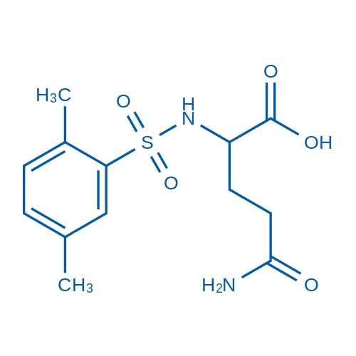 4-Carbamoyl-2-(2,5-dimethylbenzenesulfonamido)butanoic acid 50mg
