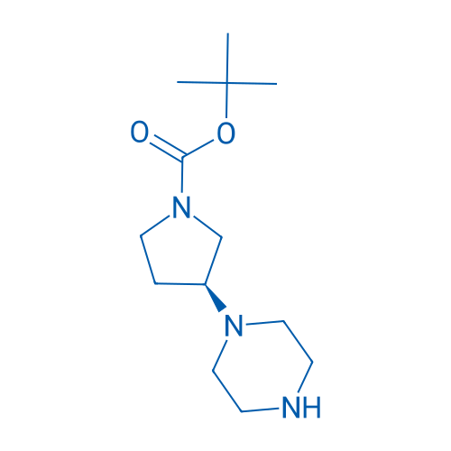 (S)-tert-Butyl 3-(piperazin-1-yl)pyrrolidine-1-carboxylate 250mg