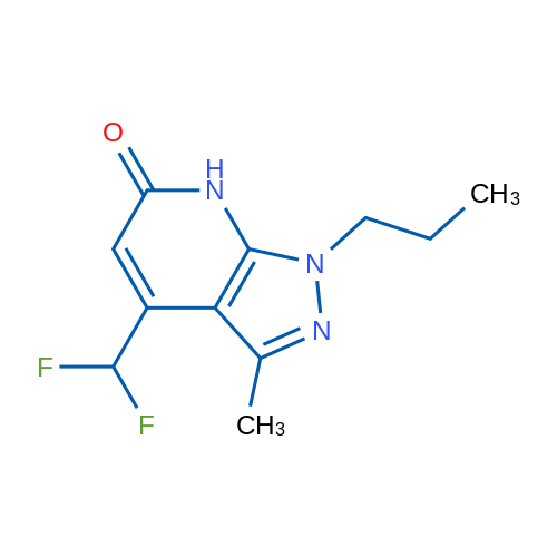 4-(Difluoromethyl)-3-methyl-1-propyl-1H-pyrazolo[3,4-b]pyridin-6(7H)-one 1g