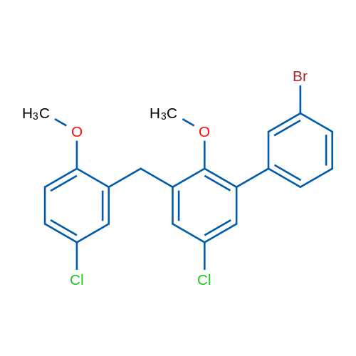 2-((3-Bromophenyl)(5-chloro-2-methoxyphenyl) methyl)-4-chloro-1-methoxybenzene 1g