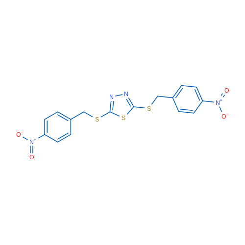 2,5-BIs[(4-nitrobenzyl)thio]-1,3,4-thiadiazole 1g
