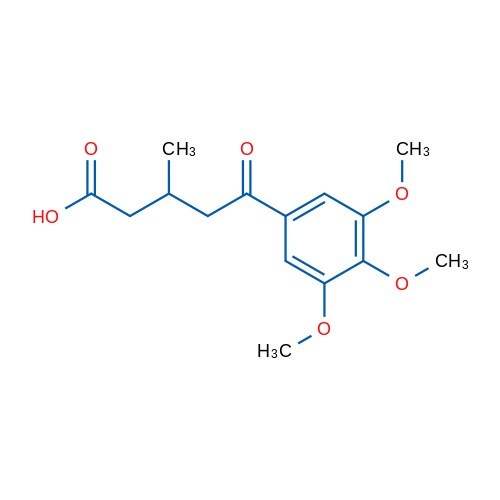 3-Methyl-5-oxo-5-(3,4,5-trimethoxyphenyl)valeric acid 1g