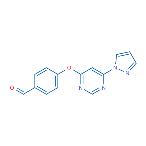 4-((6-(1H-Pyrazol-1-yl)pyrimidin-4-yl)oxy)benzaldehyde 1g