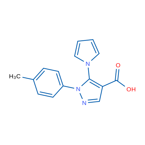 5-(1H-Pyrrol-1-yl)-1-(p-tolyl)-1H-pyrazole-4-carboxylic acid 5g
