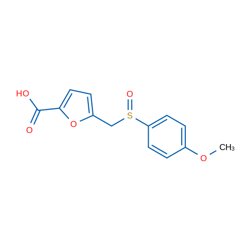 5-(((4-Methoxyphenyl)sulfinyl)methyl)furan-2-carboxylic acid 1g