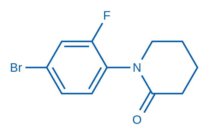 1-(4-Bromo-2-fluorophenyl)piperidin-2-one 250mg