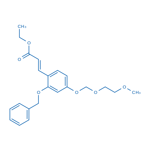 Ethyl (E)-3-(2-(benzyloxy)-4-((2-methoxyethoxy)methoxy)phenyl)acrylate 1g