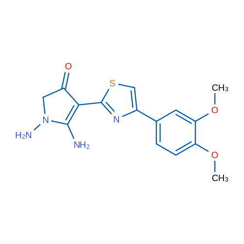 1,5-Diamino-4-(4-(3,4-dimethoxyphenyl)thiazol-2-yl)-1H-pyrrol-3(2H)-one 5g