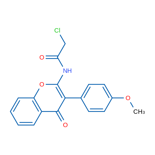 2-Chloro-N-(3-(4-methoxyphenyl)-4-oxo-4H-chromen-2-yl)acetamide 5g