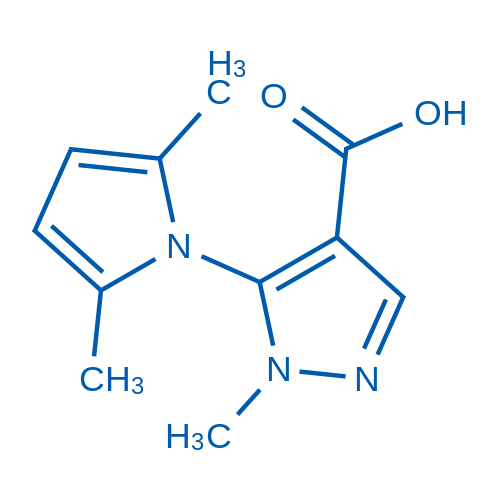 5-(2,5-Dimethyl-1H-pyrrol-1-yl)-1-methyl-1H-pyrazole-4-carboxylic acid 100mg