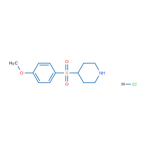 4-[(4-methoxyphenyl)sulfonyl]piperidine hydrochloride 1g