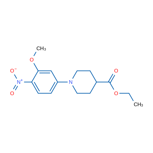 Ethyl 1-(3-methoxy-4-nitrophenyl)piperidine-4-carboxylate 5g