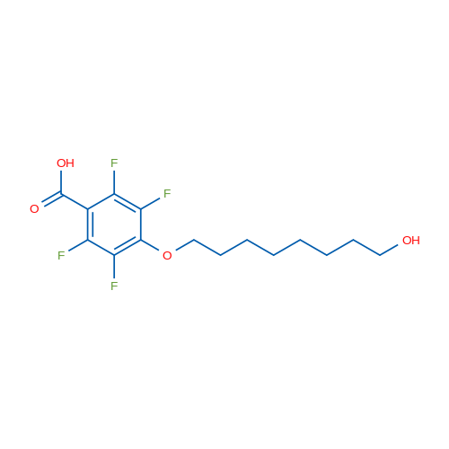 2,3,5,6-Tetrafluoro-4-((8-hydroxyoctyl)oxy)benzoic acid 1g
