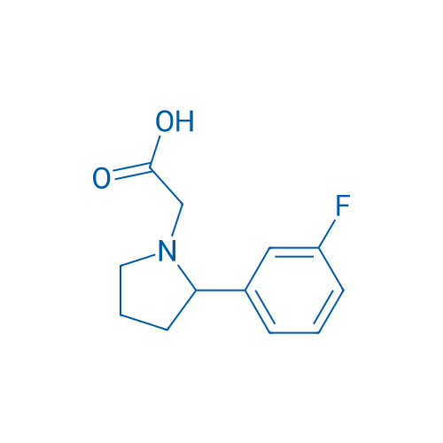 2-(2-(3-Fluorophenyl)pyrrolidin-1-yl)acetic acid 1g