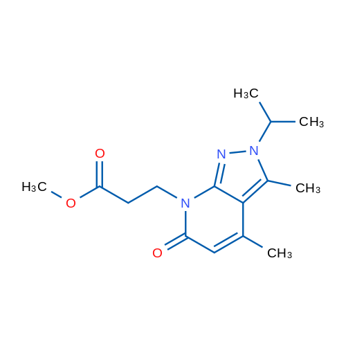Methyl 3-(2-isopropyl-3,4-dimethyl-6-oxo-2H-pyrazolo[3,4-b]pyridin-7(6H)-yl)propanoate 5g