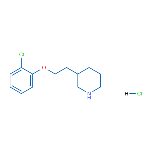 3-(2-(2-Chlorophenoxy)ethyl)piperidine hydrochloride 5g
