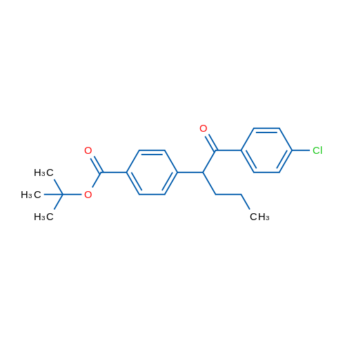 tert-Butyl 4-(1-(4-chlorophenyl)-1-oxopentan-2-yl)benzoate 1g
