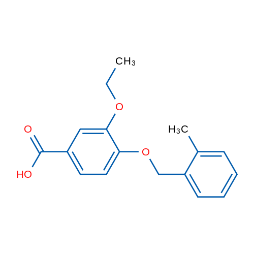 3-Ethoxy-4-((2-methylbenzyl)oxy)benzoic acid 1g