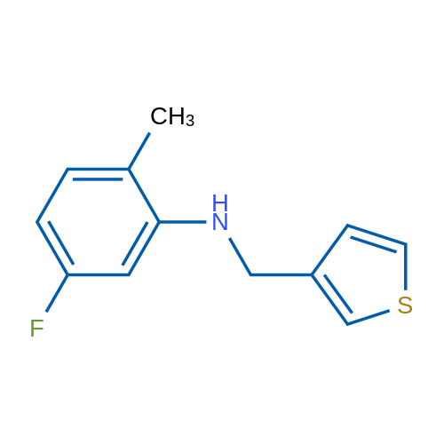 5-Fluoro-2-methyl-N-(thiophen-3-ylmethyl)aniline 1g