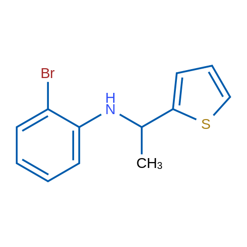 2-Bromo-N-[1-(thiophen-2-yl)ethyl]aniline 1g