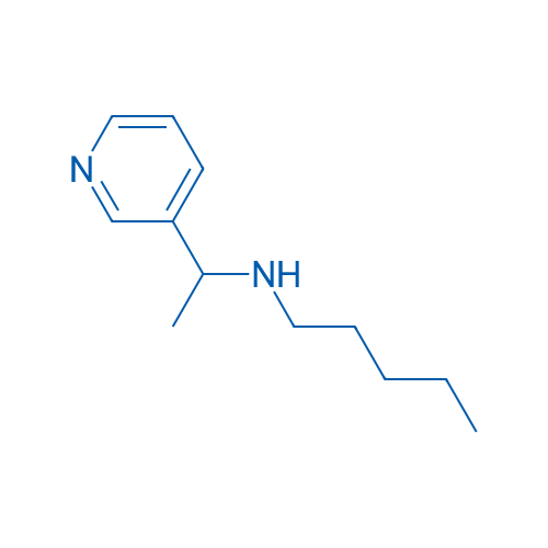 N-(1-(Pyridin-3-yl)ethyl)pentan-1-amine 250mg
