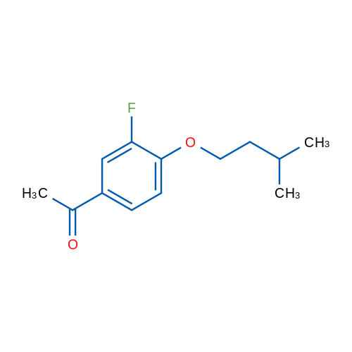 1-(3-Fluoro-4-(isopentyloxy)phenyl)ethanone 1g