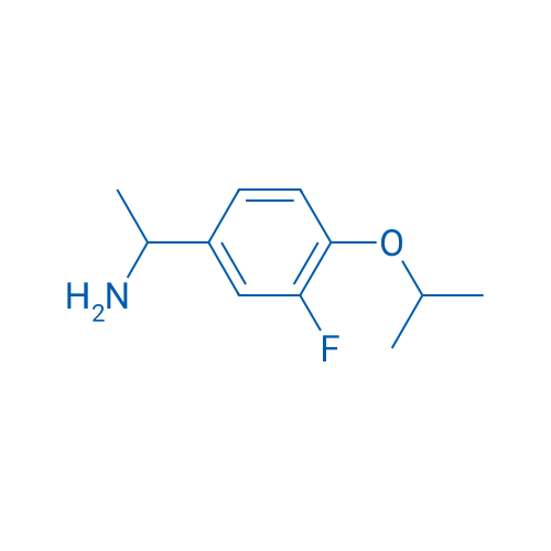 1-[3-Fluoro-4-(propan-2-yloxy)phenyl]ethan-1-amine 250mg