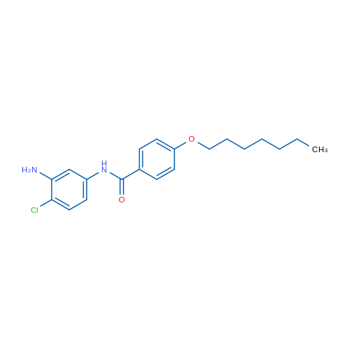 N-(3-Amino-4-chlorophenyl)-4-(heptyloxy)benzamide 1g