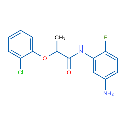 N-(5-Amino-2-fluorophenyl)-2-(2-chlorophenoxy)propanamide 1g