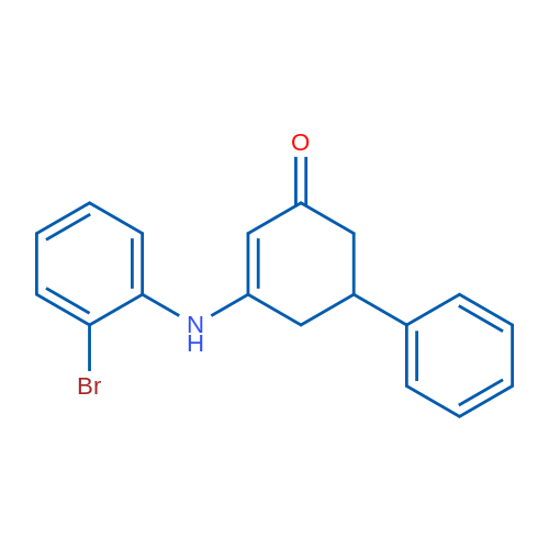 3-[(2-Bromophenyl)amino]-5-phenylcyclohex-2-en-1-one 1g