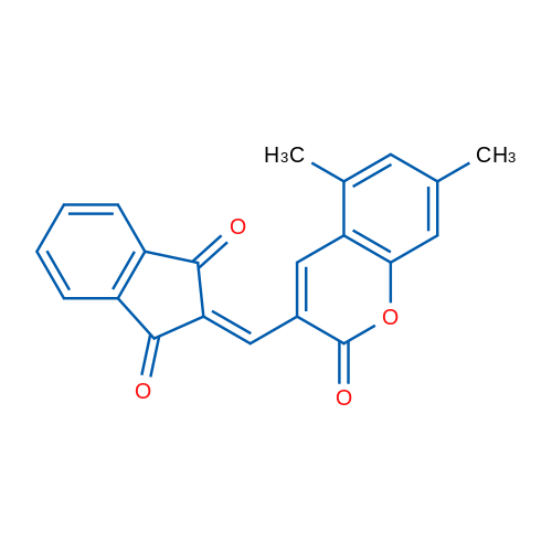 2-[(5,7-Dimethyl-2-oxo-2H-chromen-3-yl)methylidene]-2,3-dihydro-1H-indene-1,3-dione 1g