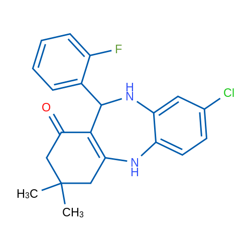 6-Chloro-10-(2-fluorophenyl)-14,14-dimethyl-2,9-diazatricyclo[9.4.0.0^{3,8}]pentadeca-1(11),3(8),4,6-tetraen-12-one 1g
