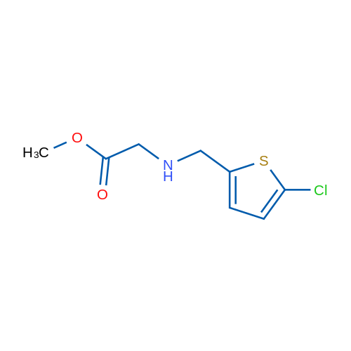 Methyl 2-{[(5-chlorothiophen-2-yl)methyl]amino}acetate 1g