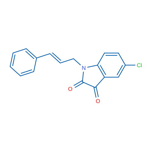 5-Chloro-1-(3-phenylprop-2-en-1-yl)-2,3-dihydro-1H-indole-2,3-dione 1g