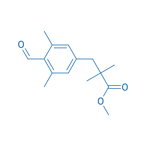 Methyl 3-(4-formyl-3,5-dimethylphenyl)-2,2-dimethylpropanoate 100mg