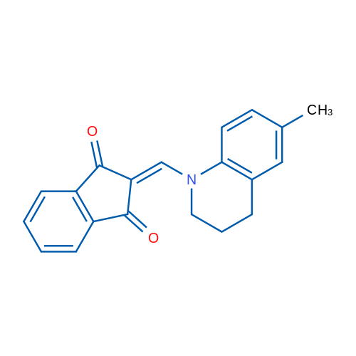 2-[(6-Methyl-1,2,3,4-tetrahydroquinolin-1-yl)methylidene]-2,3-dihydro-1H-indene-1,3-dione 1g