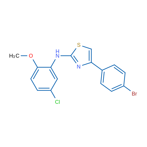4-(4-Bromophenyl)-N-(5-chloro-2-methoxyphenyl)-1,3-thiazol-2-amine 1g
