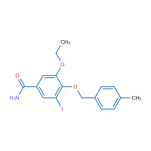 3-Ethoxy-5-iodo-4-((4-methylbenzyl)oxy)benzamide 1g