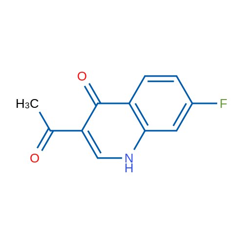 3-Acetyl-7-fluoroquinolin-4(1H)-one 1g