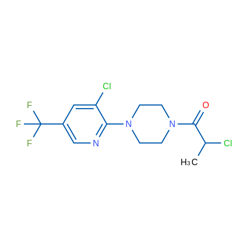 2-Chloro-1-{4-[3-chloro-5-(trifluoromethyl)pyridin-2-yl]piperazin-1-yl}propan-1-one 1g