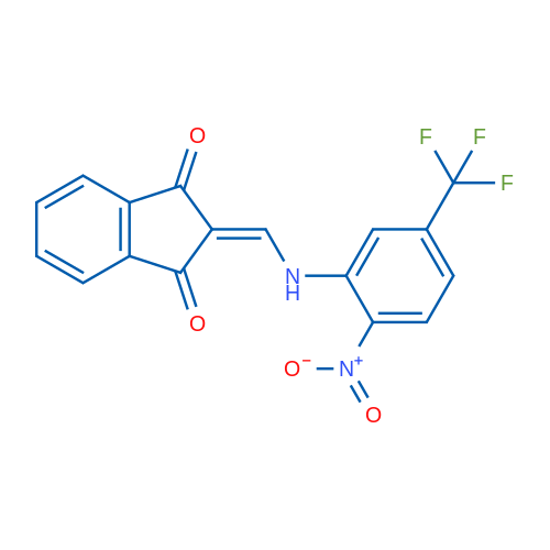 2-({[2-nitro-5-(trifluoromethyl)phenyl]amino}methylidene)-2,3-dihydro-1H-indene-1,3-dione 1g