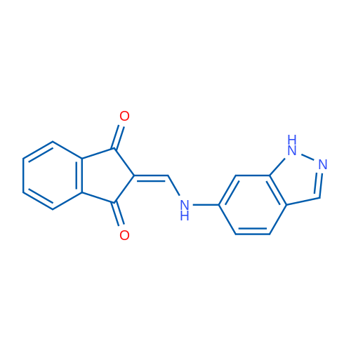 2-{[(1H-indazol-6-yl)amino]methylidene}-2,3-dihydro-1H-indene-1,3-dione 1g