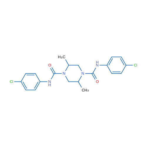 N1,N4-Bis(4-chlorophenyl)-2,5-dimethylpiperazine-1,4-dicarboxamide 1g