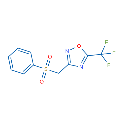 3-[(Benzenesulfonyl)methyl]-5-(trifluoromethyl)-1,2,4-oxadiazole 1g