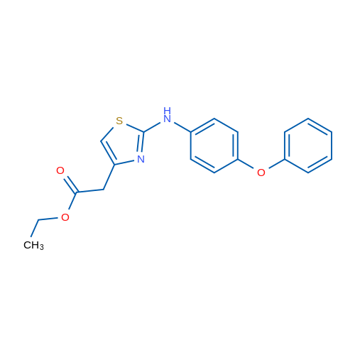 Ethyl 2-{2-[(4-phenoxyphenyl)amino]-1,3-thiazol-4-yl}acetate 1g