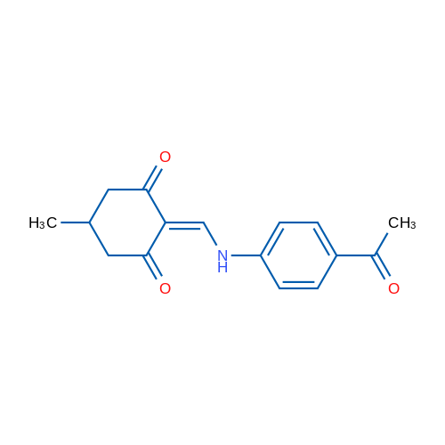 2-{[(4-acetylphenyl)amino]methylidene}-5-methylcyclohexane-1,3-dione 1g