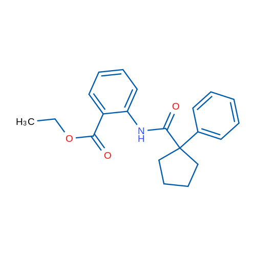 Ethyl 2-(1-phenylcyclopentaneamido)benzoate 1g