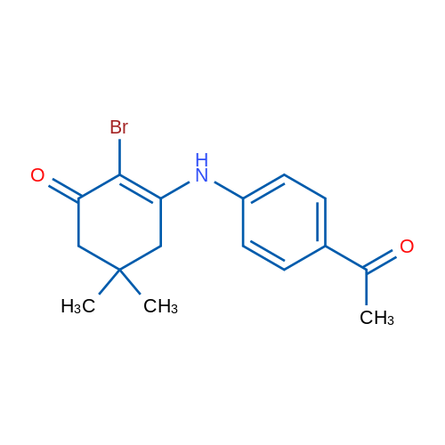 3-[(4-Acetylphenyl)amino]-2-bromo-5,5-dimethylcyclohex-2-en-1-one 1g
